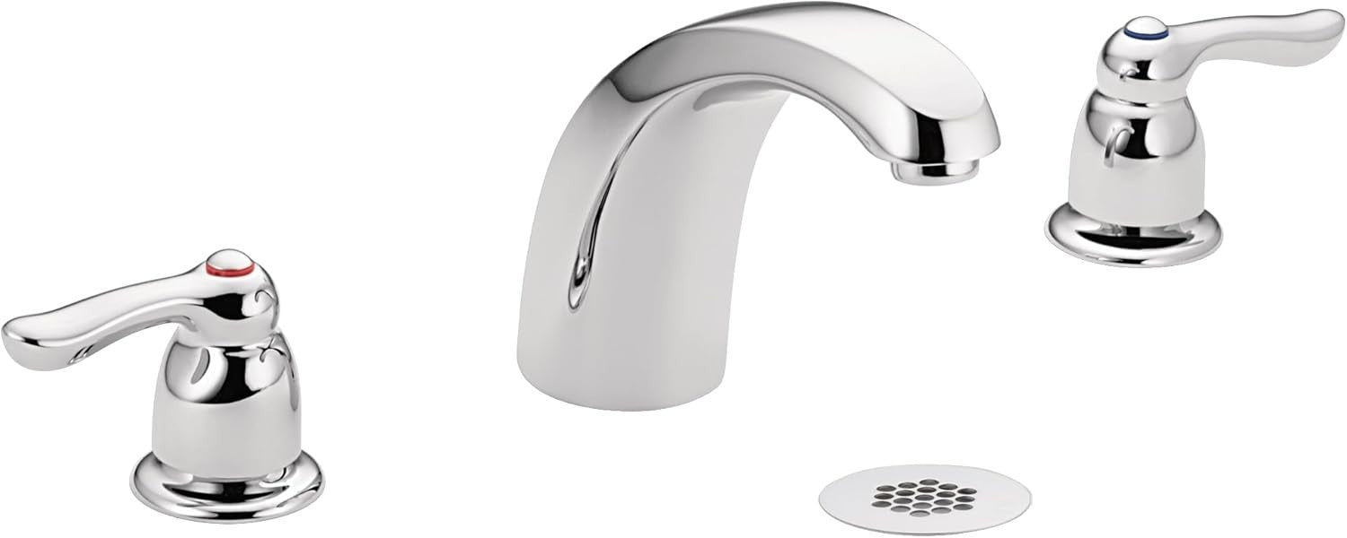 Moen 8924 Commercial M-Bition Widespread Lavatory Faucet w/ Grid Strainer 1.5gpm